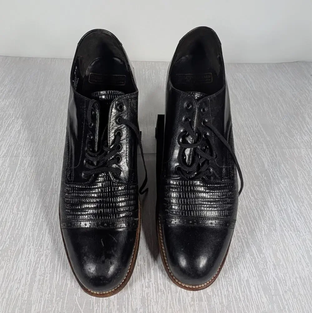 Stacy Adams Oxford Shoes Mens Size 8.5 D Black Madison (00049-01)